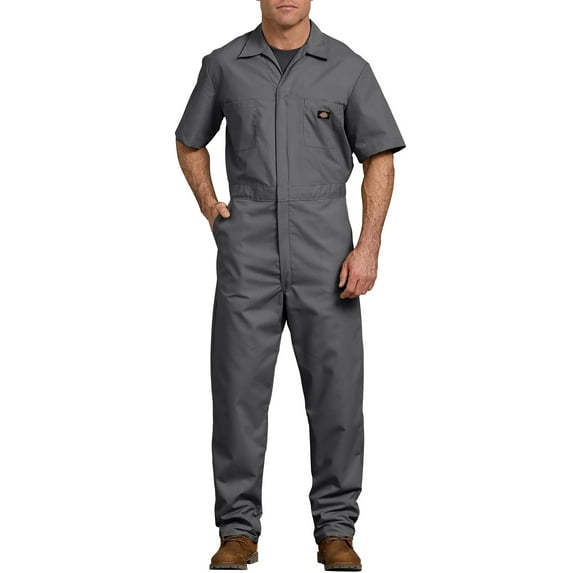 Dickies Mens and Big Mens Short Sleeve Deluxe Poplin Coveralls