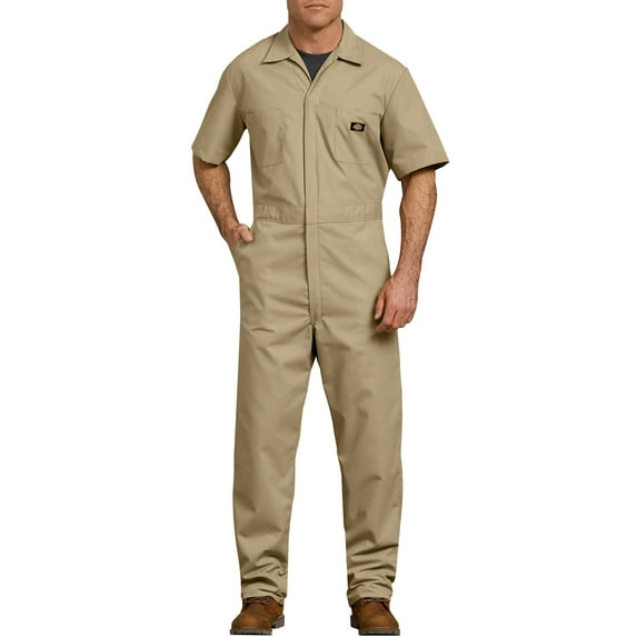 Dickies Mens and Big Mens Short Sleeve Deluxe Poplin Coveralls