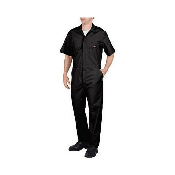 Dickies Mens and Big Mens Short Sleeve Deluxe Poplin Coveralls