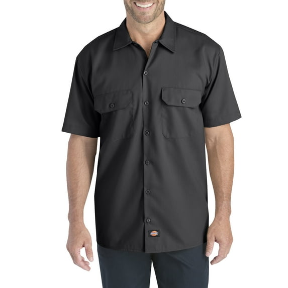 Dickies Mens and Big Mens Short Sleeve Flex Twill Shirt