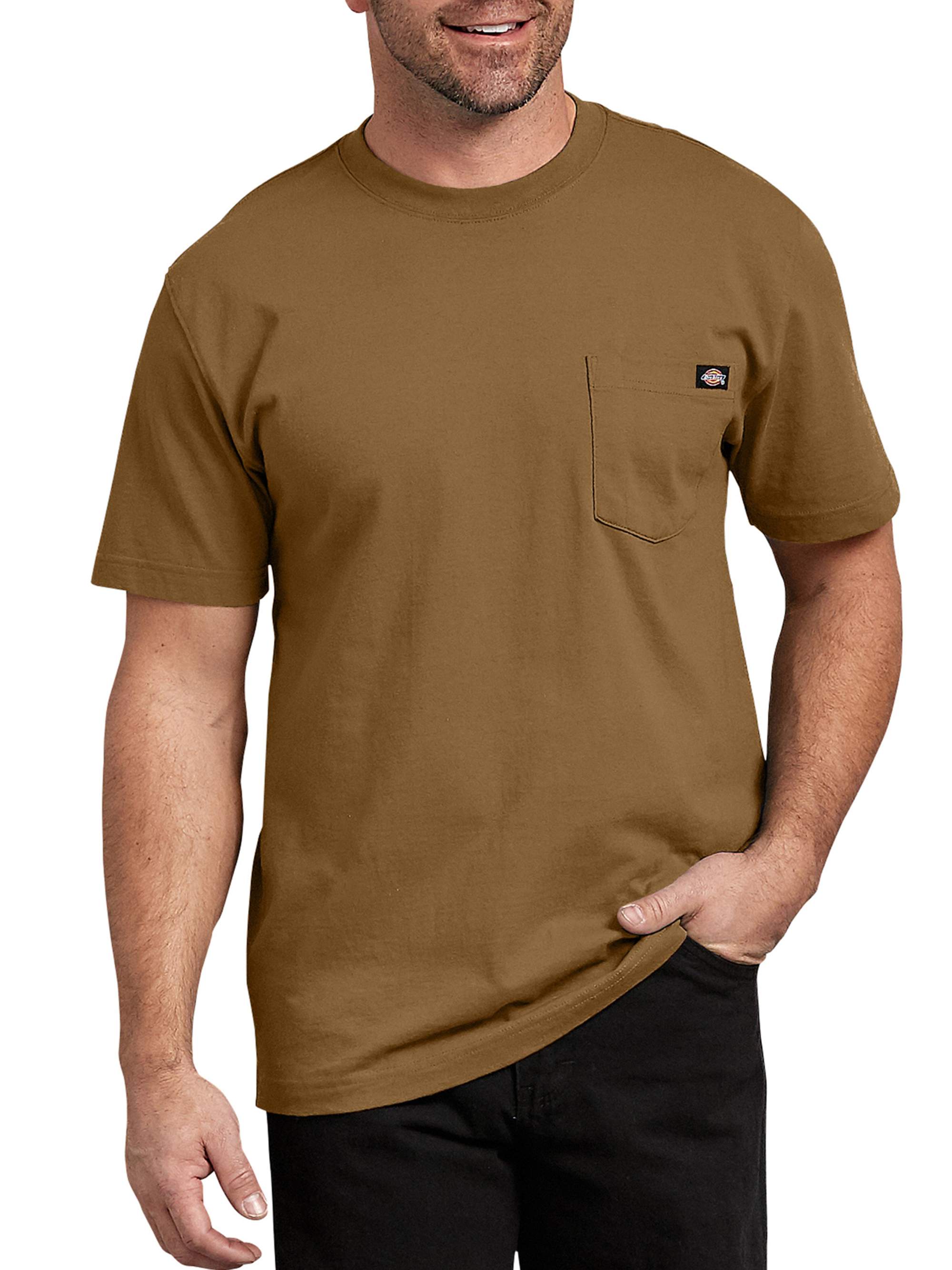 Dickies Maglietta Uomo Maniche Corte Heavyweight Brown Duck Taglia 3T - 100% Cotone, Girocollo, Lavoro