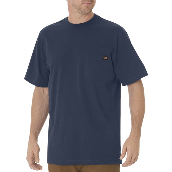 Dickies Men's Heavyweight Crew Neck Shirt Dark Navy 3X