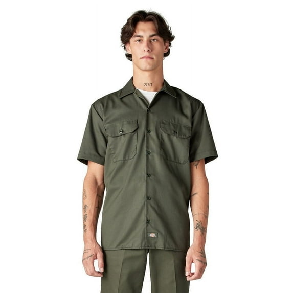 Dickies Mens and Big Mens Short Sleeve Twill Work Shirt