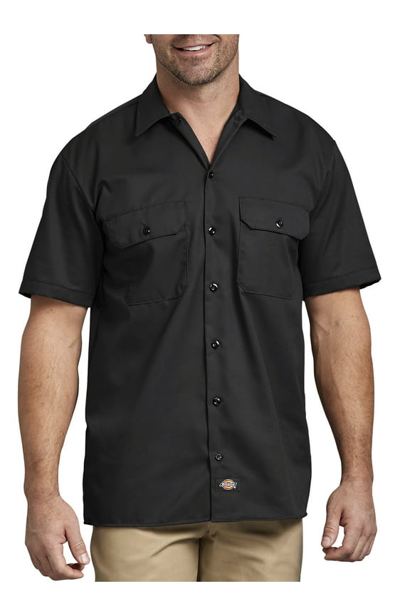 Mens and Big Mens Short Sleeve Twill Work Shirt