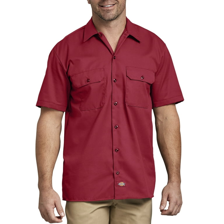 Dickies Mens and Big Mens Short Sleeve Twill Work Shirt Walmart