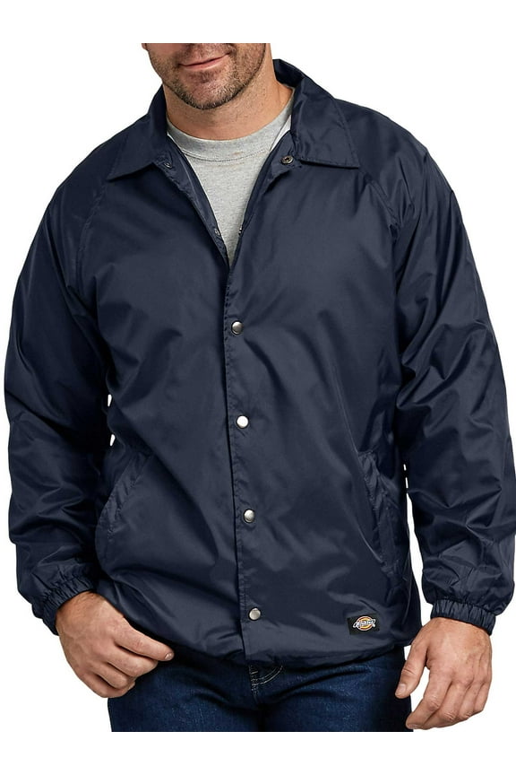 Mens and Big Mens Snap Front Nylon Jacket
