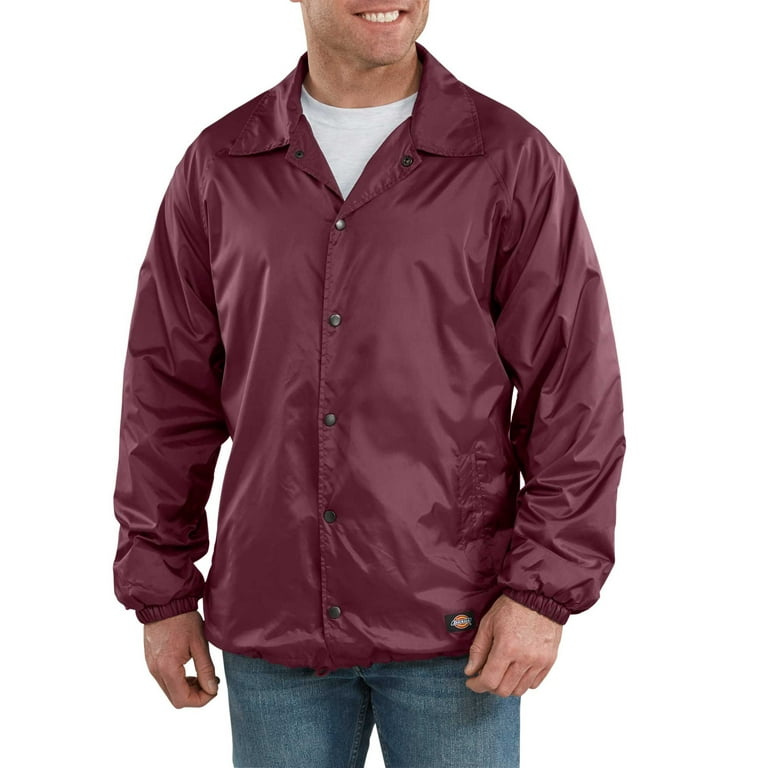 Dickies Mens and Big Mens Snap Front Nylon Jacket Walmart