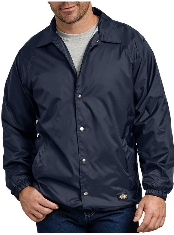Dickies Mens and Big Mens Snap Front Nylon Jacket