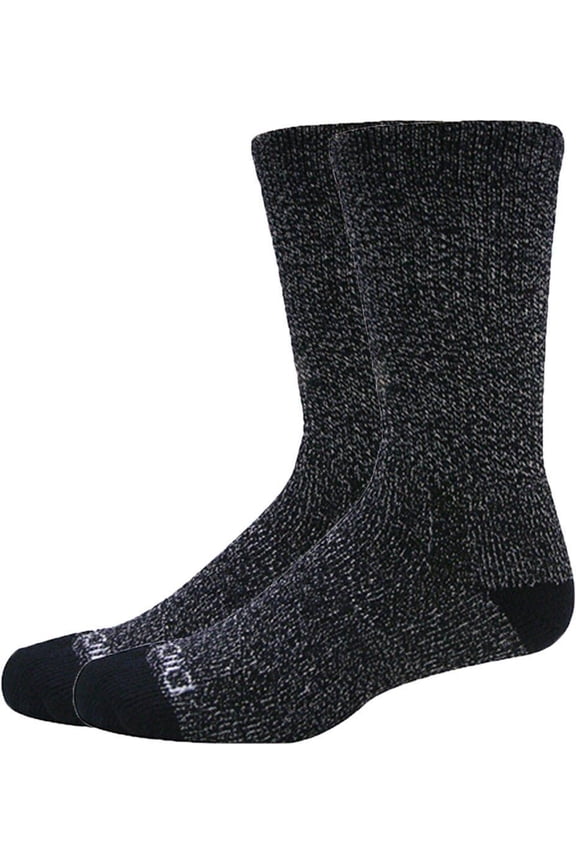 Moisture Control Crew Socks, Black, 2 Pair