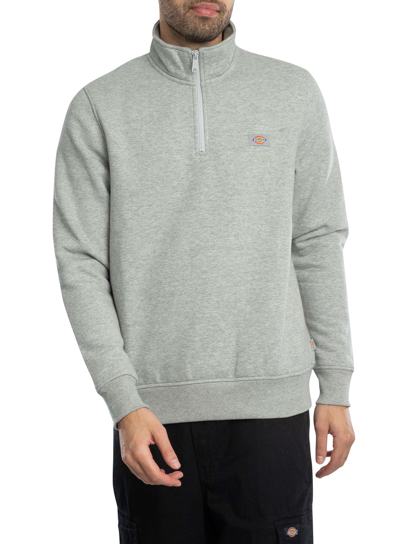 Dickies Oakport Quarter Zip Sweatshirt, Grey - Walmart.com