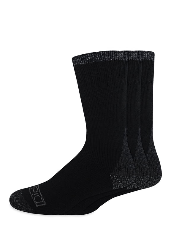 Genuine Dickies Acrylic Thermal Crew, 3 Pack, Shoe Size 6-12