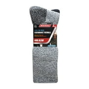 Genuine Dickies Men's Wool Thermal Crew Sock, 3 Pack, Shoe Size 6-12
