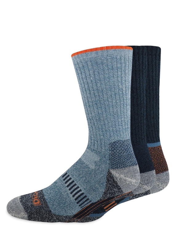Genuine Dickies Midweight Wool Thermal Crew, 3 Pack, Shoe Size 6-12