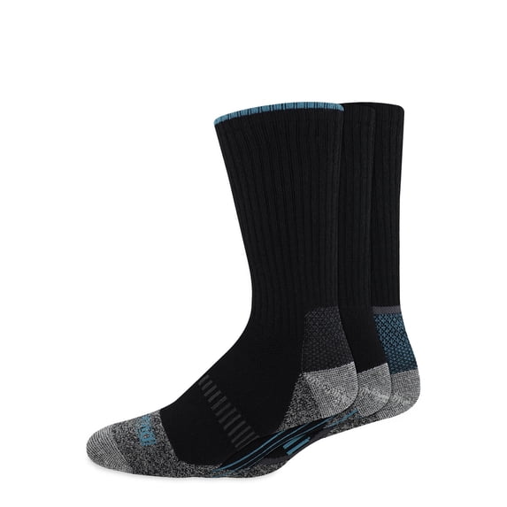 Genuine Dickies Midweight Wool Thermal Crew, 3 Pack, Shoe Size 6-12