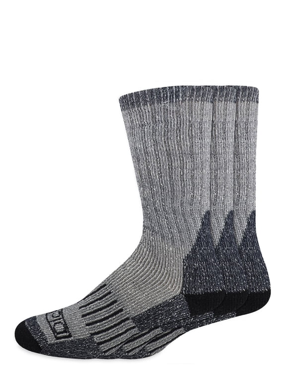 Genuine Dickies Men's Wool Blend Thermal Crew Socks, 3 Pack, Shoe Size 6-12