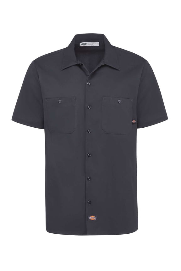 S307 Industrial Short Sleeve Cotton Work Shirt - Dark Navy - 2XL