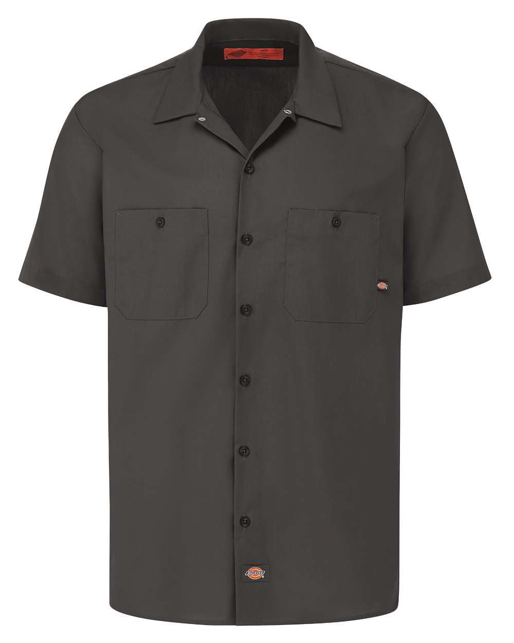 Dickies S535 Industrial Short Sleeve Work Shirt - Dark Charcoal - 3XL ...