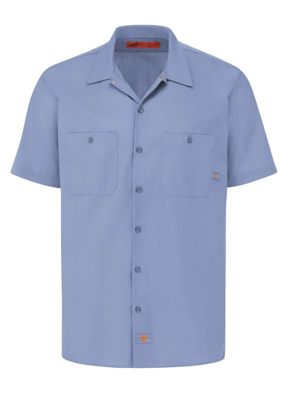 Dickies S535 Industrial Short Sleeve Work Shirt - Light Blue - L