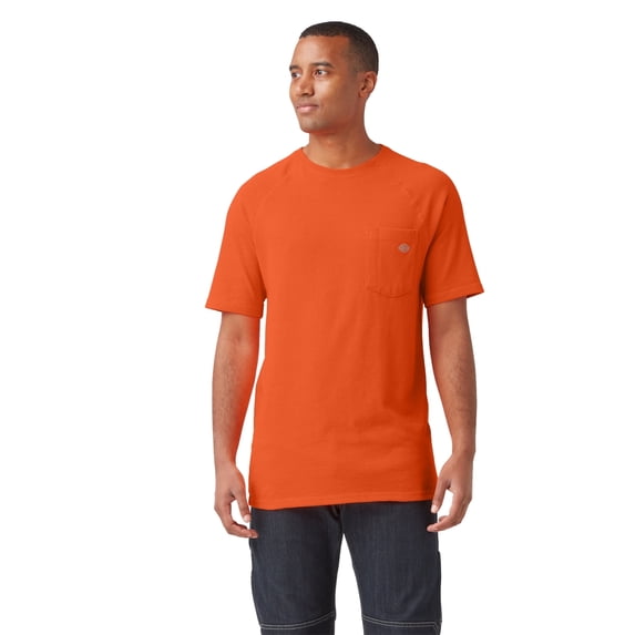 Dickies Men's Cooling Short Sleeve Pocket T-Shirt Moisture Wicking Breathable Work Tee Durable Cotton Blend Comfort Fit for Everyday Wear