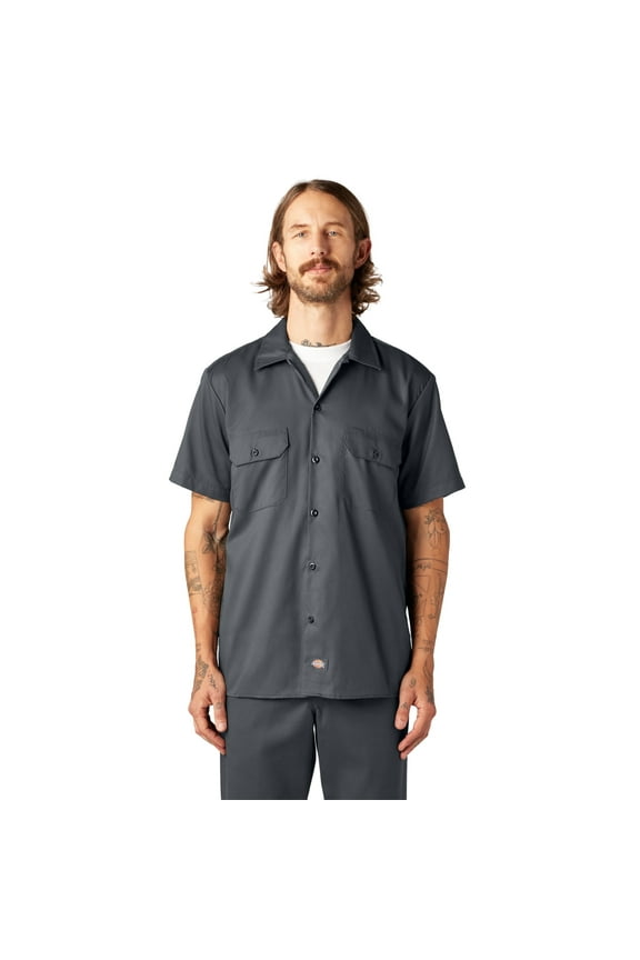 Men's FLEX Slim Fit Short Sleeve Work Shirt