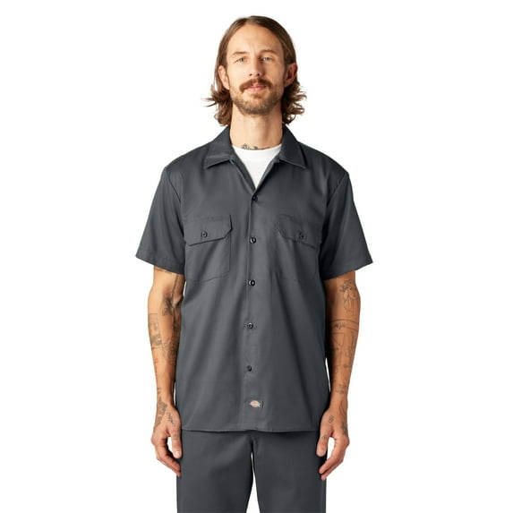 Dickies Men's FLEX Slim Fit Short Sleeve Work Shirt