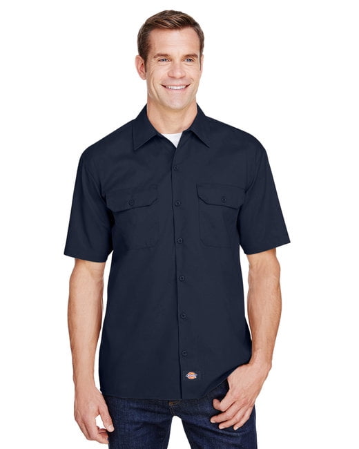 Dickies WS675 Men's FLEX Relaxed Fit Short-Sleeve Twill Work Shirt ...