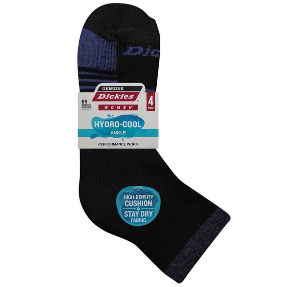 Dickies Women's 4 Pack HYDRO-COOL™ Ankle Socks