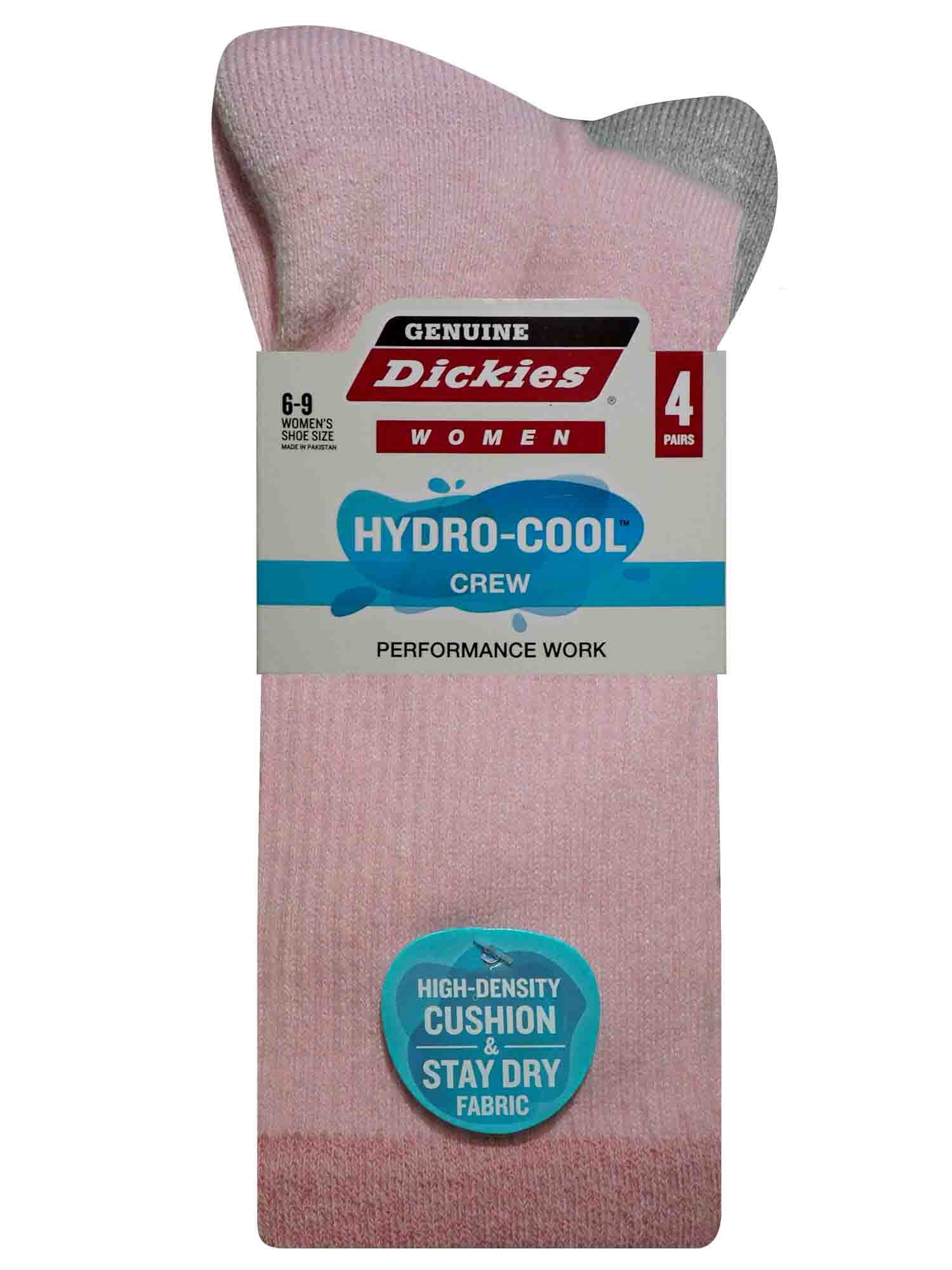 Dickies Women's 4 Pack HYDRO-COOL™ Crew Socks