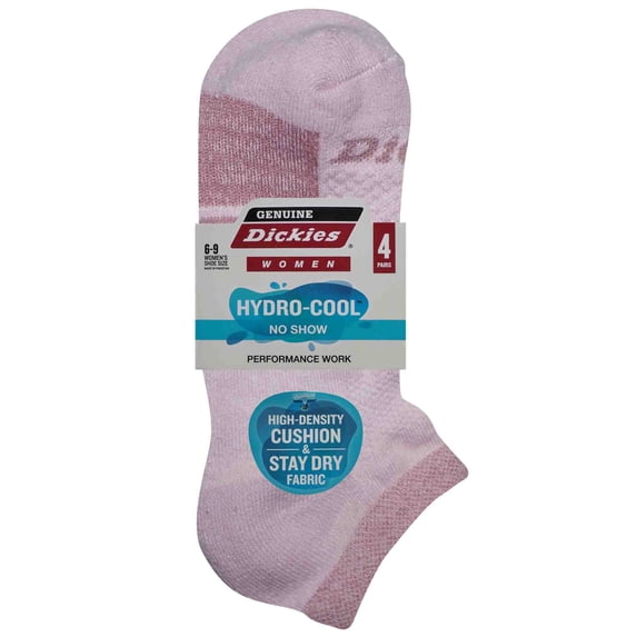 Dickies Women's 4 Pack HYDRO-COOL™ No Show Socks