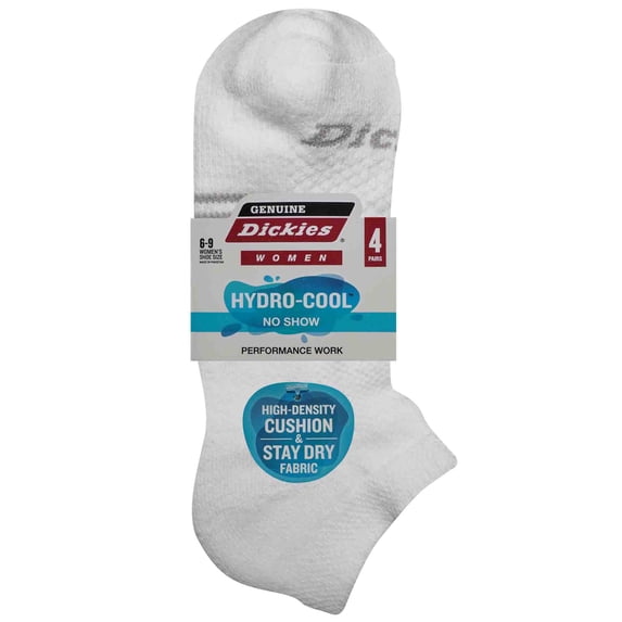 Dickies Women's 4 Pack HYDRO-COOL™ No Show Socks