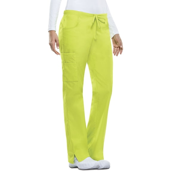 Dickies Women's Cargo Scrub Pants, Mid Rise with Drawstring - 86206