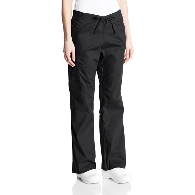 Dickies Women's Cargo Scrub Pants, Mid Rise with Drawstring 86206
