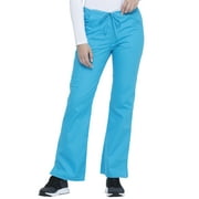 DICKIES Women's Cargo Scrub Pants, Mid Rise with Drawstring - 86206