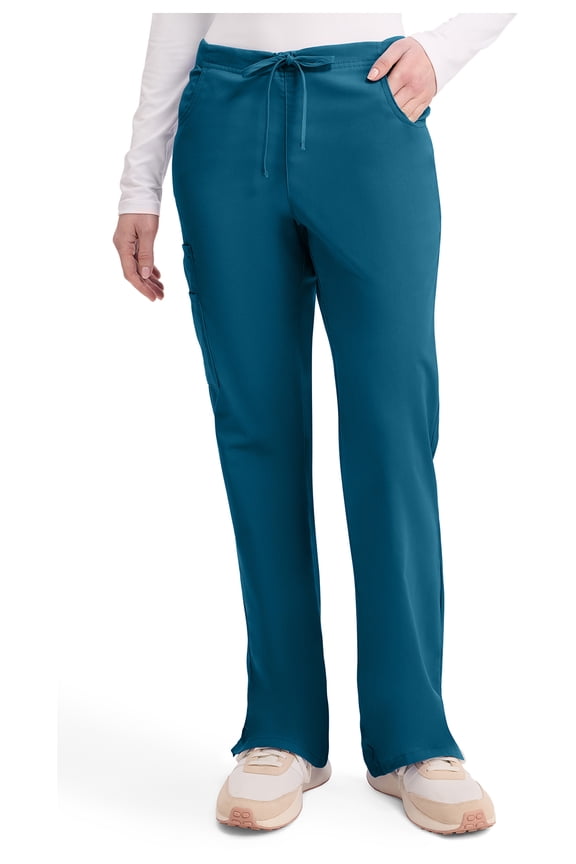 EDS Signature Scrubs for Women, Drawstring Cargo Pants for Women in Soft Brushed Poplin, 86206