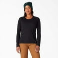 thumbnail image 1 of Dickies Women's Cooling Long Sleeve Pocket T-Shirt, Black, 2XL, 1 of 5