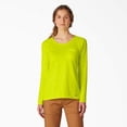 thumbnail image 1 of Dickies Women's Cooling Long Sleeve Pocket T-Shirt, Bright Yellow, L, 1 of 5