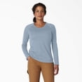 thumbnail image 1 of Dickies Women's Cooling Long Sleeve Pocket T-Shirt, Fog Blue, 2XL, 1 of 5