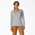 thumbnail image 1 of Dickies Women's Cooling Long Sleeve Pocket T-Shirt, Heather Gray, M, 1 of 5