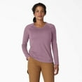 thumbnail image 1 of Dickies Women's Cooling Long Sleeve Pocket T-Shirt, Mauve Shadow Heather, M, 1 of 5