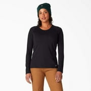 Dickies Women's Cooling Long Sleeve Pocket T-Shirt, Military Green Heather, XS