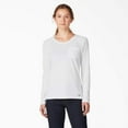 thumbnail image 1 of Dickies Women's Cooling Long Sleeve Pocket T-Shirt, Whiter, XL, 1 of 5