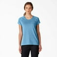 thumbnail image 1 of Dickies Women's Cooling Short Sleeve Pocket T-Shirt, Azure Blue, L, 1 of 5