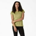 thumbnail image 1 of Dickies Women's Cooling Short Sleeve Pocket T-Shirt, Fern Heather, L, 1 of 4