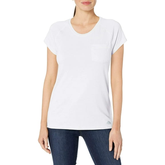 Dickies Women's Cooling Short Sleeve Pocket T-Shirt, White, M