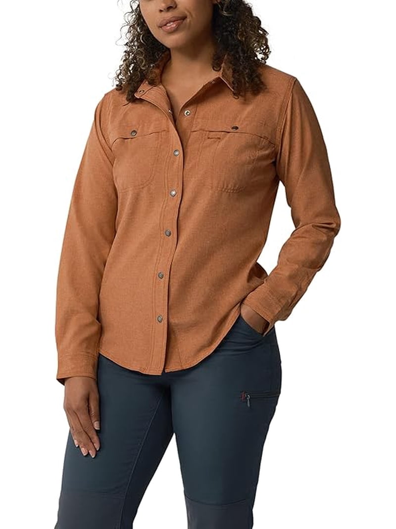 Dickies Women's Cooling Work Shirt, Copper Heather, Size Small