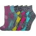 thumbnail image 1 of Dickies Women's Dri-Tech Moisture Control Free Run Quarter Socks, Sizes 6-12, New Charcoal Free Run Assort, 1 of 1