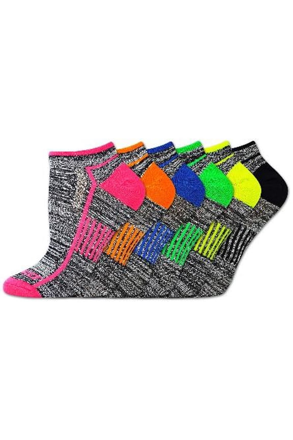 Women's Dri-Tech Ultra Light No Show Socks, Sizes 6-9, Black w Pink