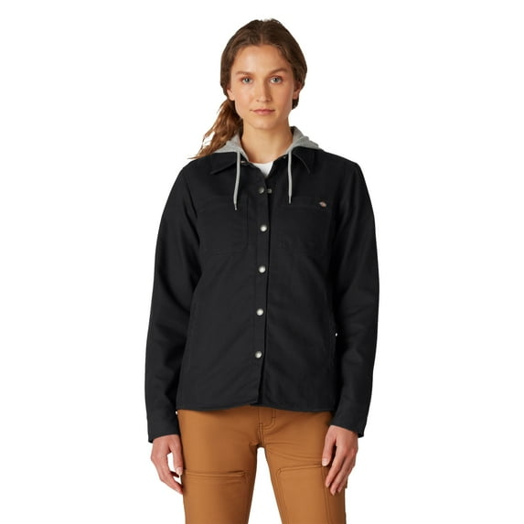 Dickies Women's Duck Hooded Shirt Jacket