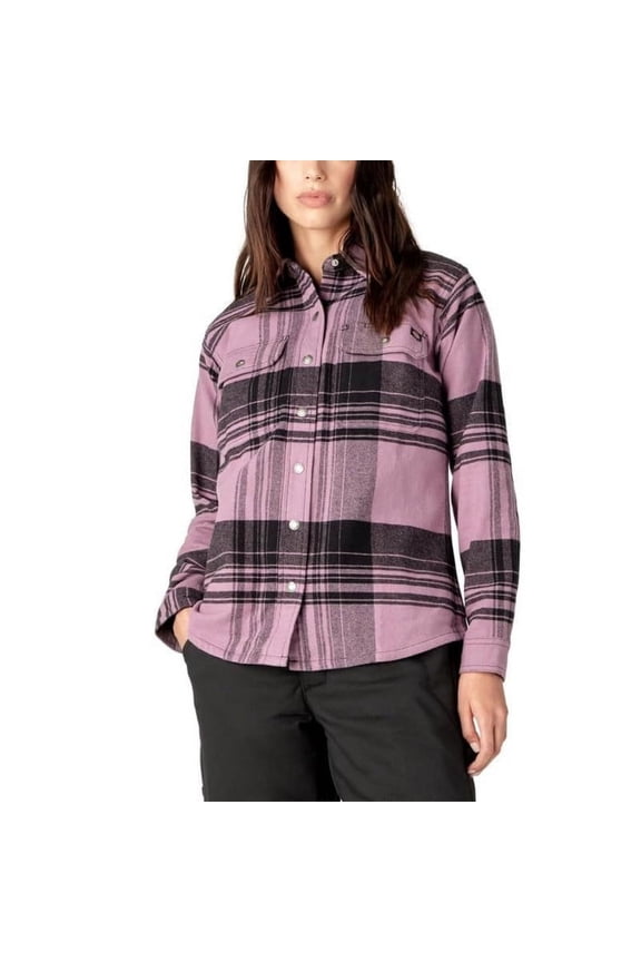 Women’s DuraTech Renegade Flannel Shirt, Grapeade Windowpane Plaid, S