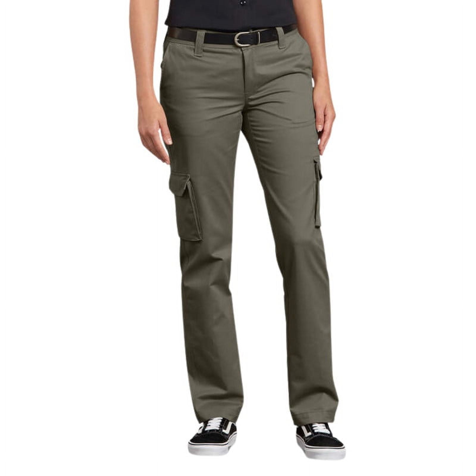 Dickies Women's FLEX Relaxed Fit Cargo Pants, Grape Leaf, Size 14
